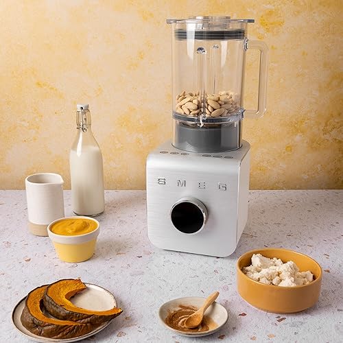 Miniatura 2 de SMEG BLC01 Licuadora profesional de alto rendimiento - Jarra Tritan de 1.5L, 9 ajustes de velocidad, cuchillas de acero inoxidable, diseño moderno,