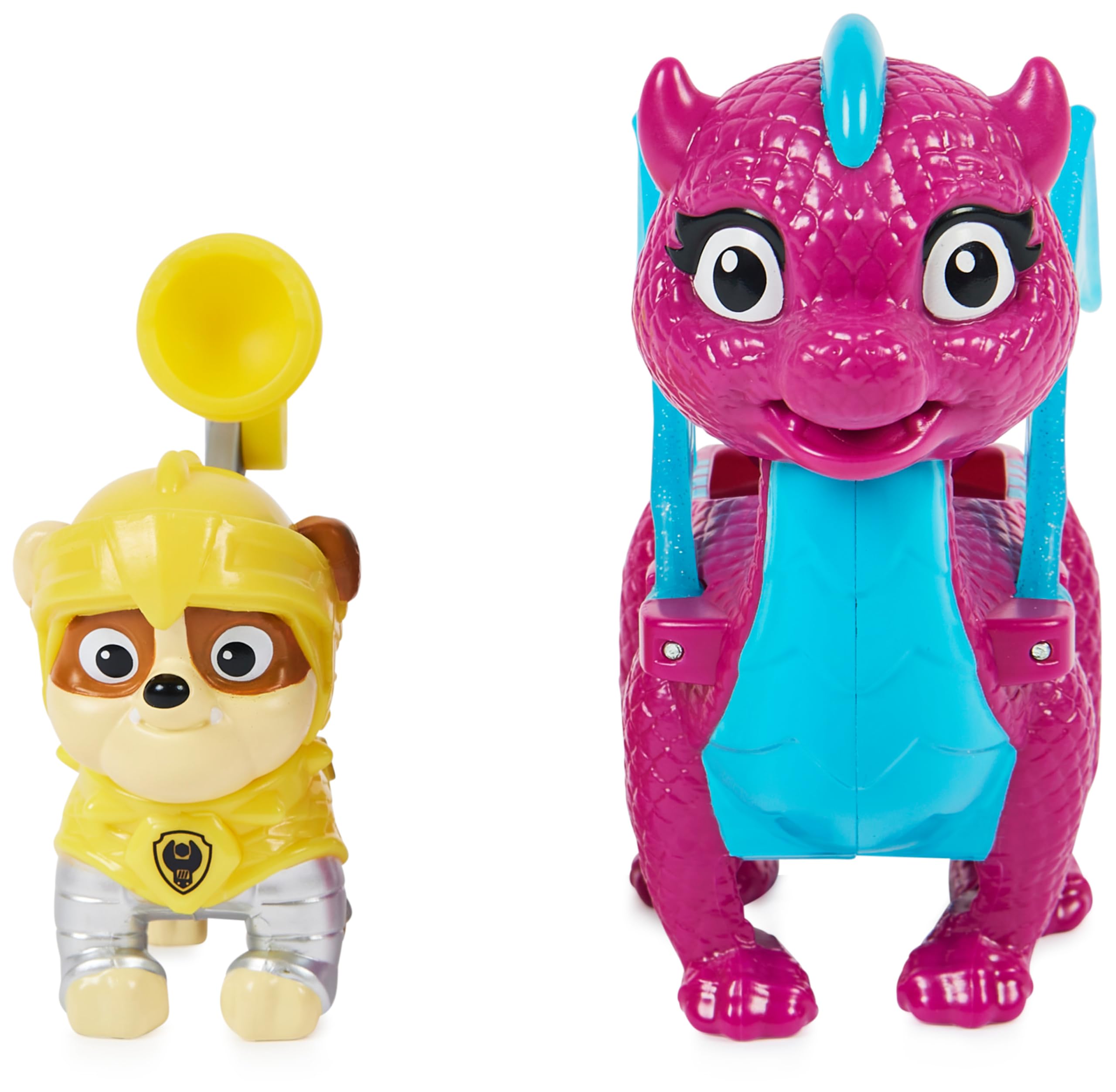 PAW PATROL, Rescue Knights Hero Pups Actionfiguren-Set mit 1 Welpenfigur und 1 Drachenfigur, Spielzeug geeignet für Kinder ab 3 Jahren