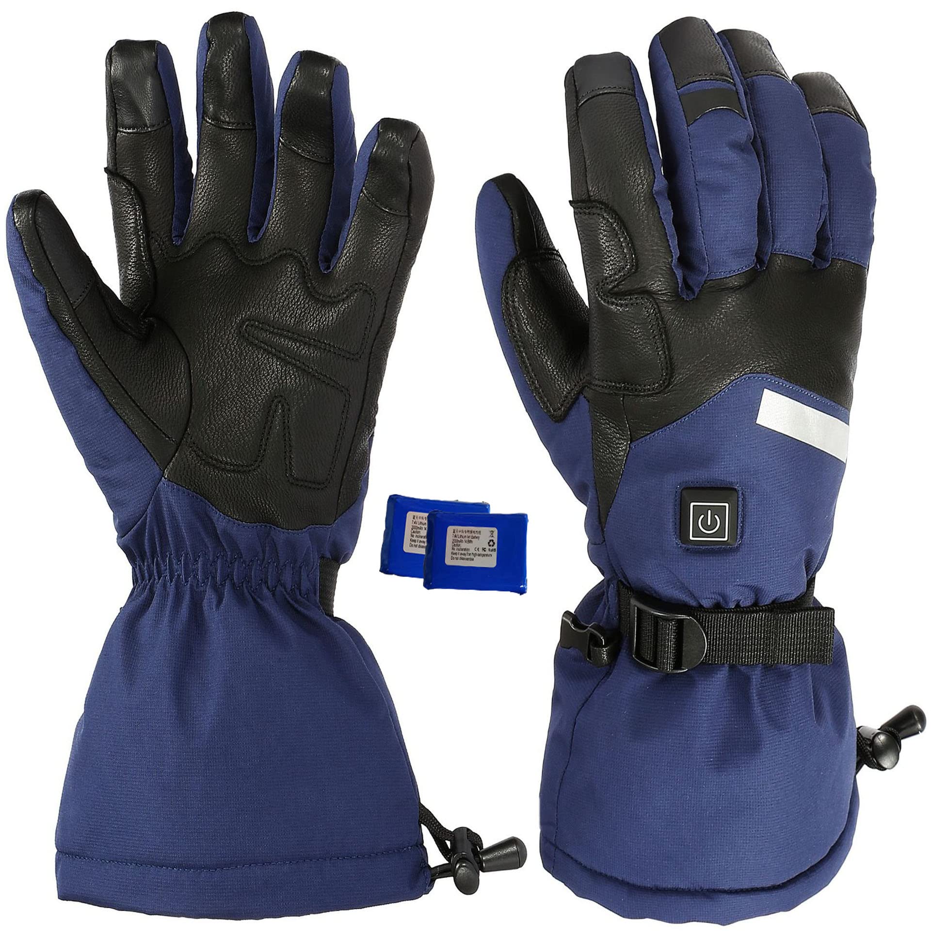 QIAKEFE Gant Chauffant Moto, Respirant Et Coupe-Vent, Réglage à Trois