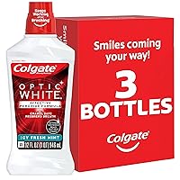 Vista 12 de Colgate Enjuague bucal blanco óptico blanqueador, menta fresca, 16.0 fl oz (paquete de 6)