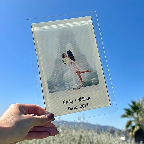 Miniatura 7 de Placa de fotos acrílica personalizada con imagen y texto, marco de fotos impreso personalizado para parejas, marco de fotos acrílico personalizado,