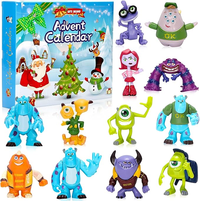 2023 Christmas Advent Calendar 12 Days Countdown Calendar Monsters Figures Toys