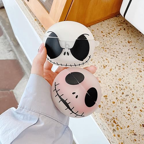 Miniatura 4 de Fun - Funda compatible con Beats Studio Buds, diseño creativo de calavera de silicona suave a prueba de golpes, cubierta protectora de cuerpo