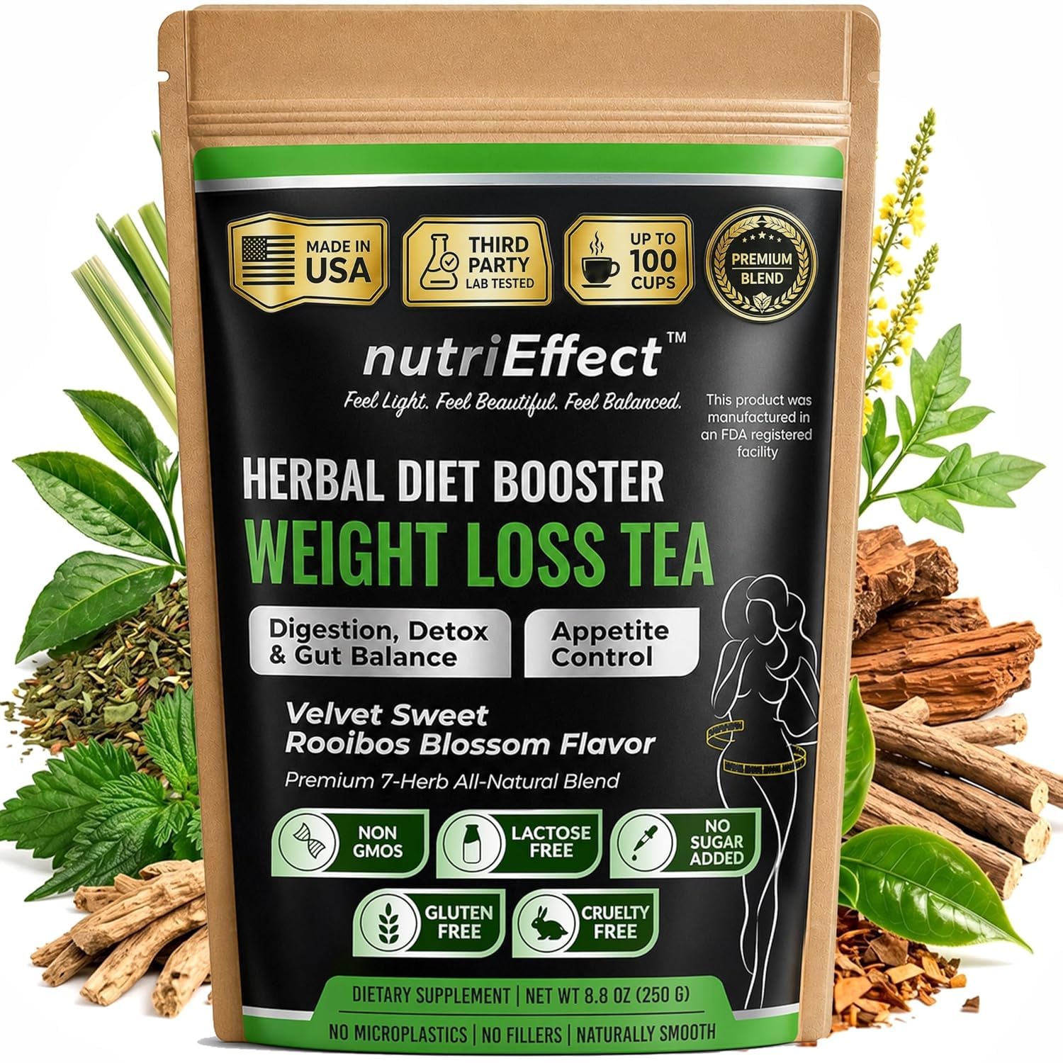 Amazon.com : NutriEffect 7-Herb Herbal Tea Blend – Up to 100 Cups