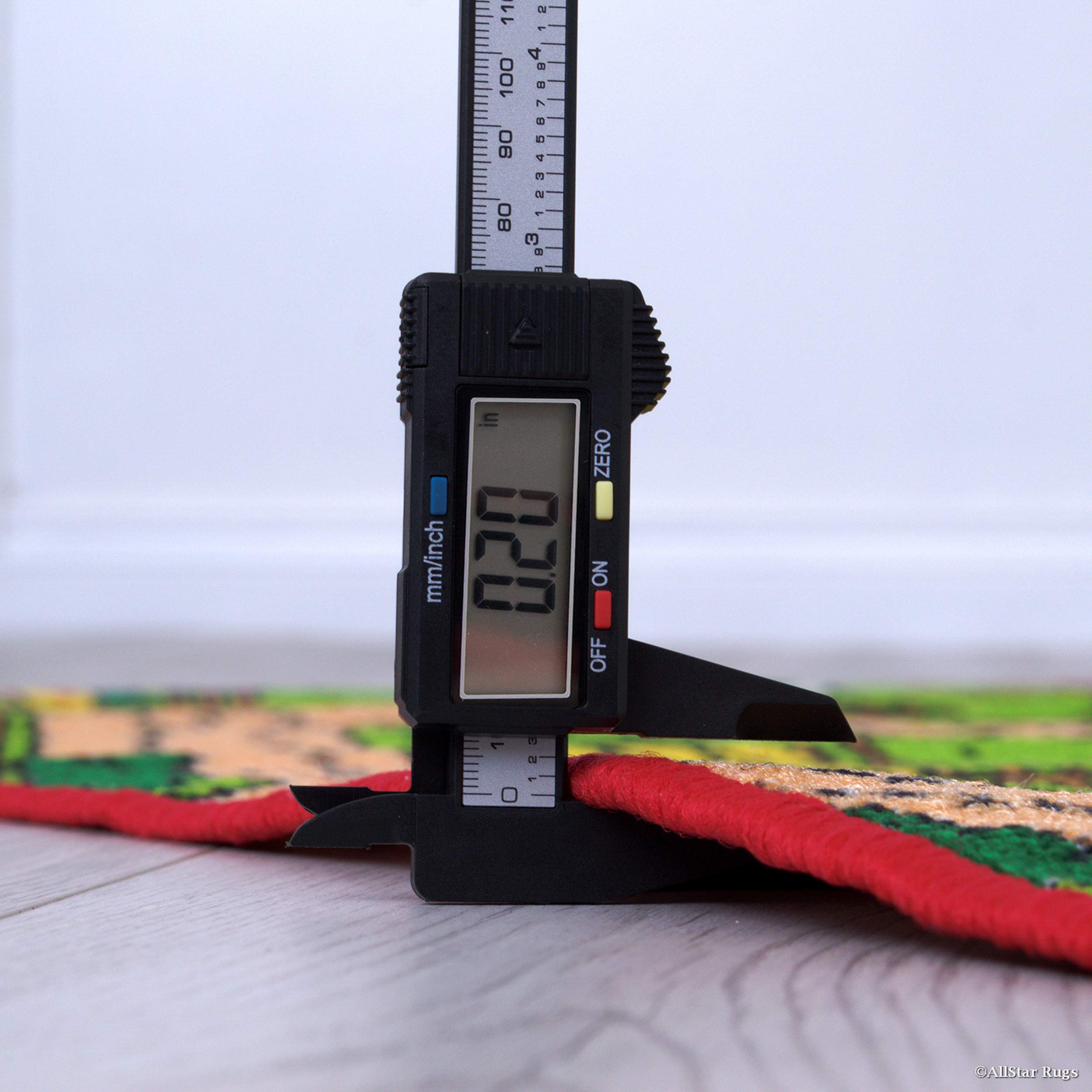 Allstar 3x5 Multicolored Kids' Educational Rectangular Accent Rug with Polychromatic Farm Design (3' 3