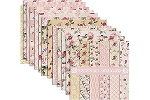 Double-Sided Watercolor Floral Cardstock