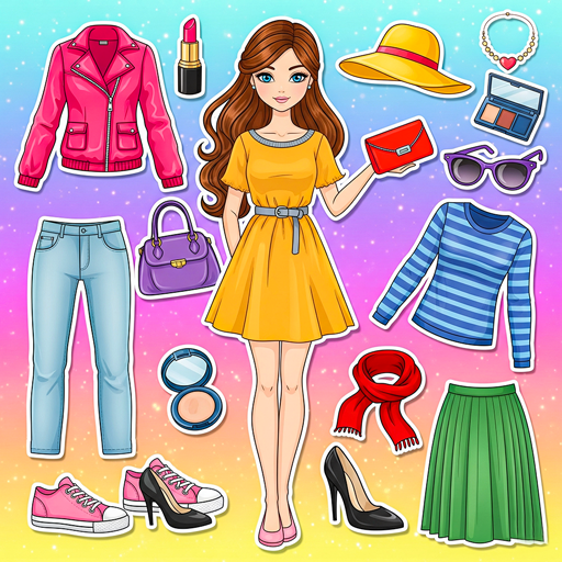 Gesichtsbemalung & Kunstsalon, Barbie-Puppe, Ankleidespaß, Mode- und Umstyling-Spiele für Mädchen