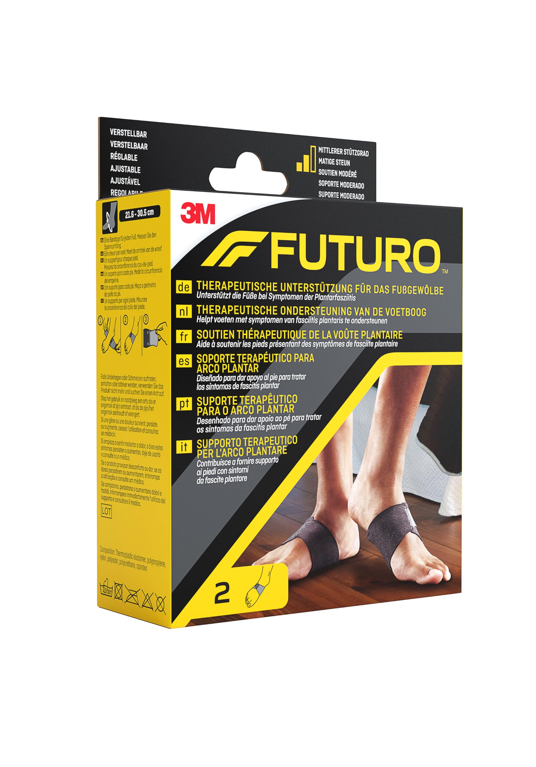FUTURO Soporte terapéutico para arco plantar, Ajustable