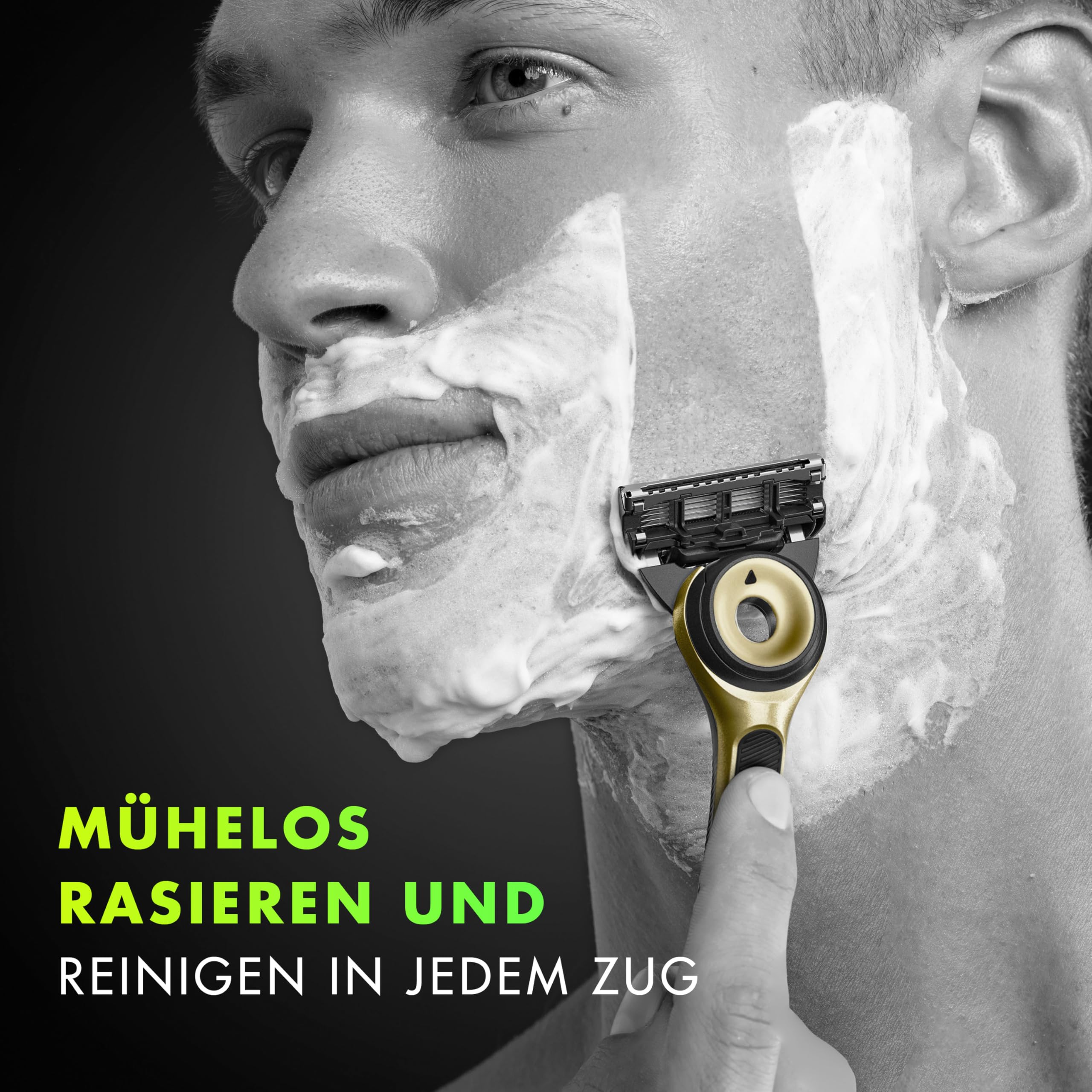 Gillette Labs Champion Gold Edition Ersatzklingen, Kompatibel Mit Gillette Labs Rasierer Mit Reinigungs-Element, 5 Ersatzklingen