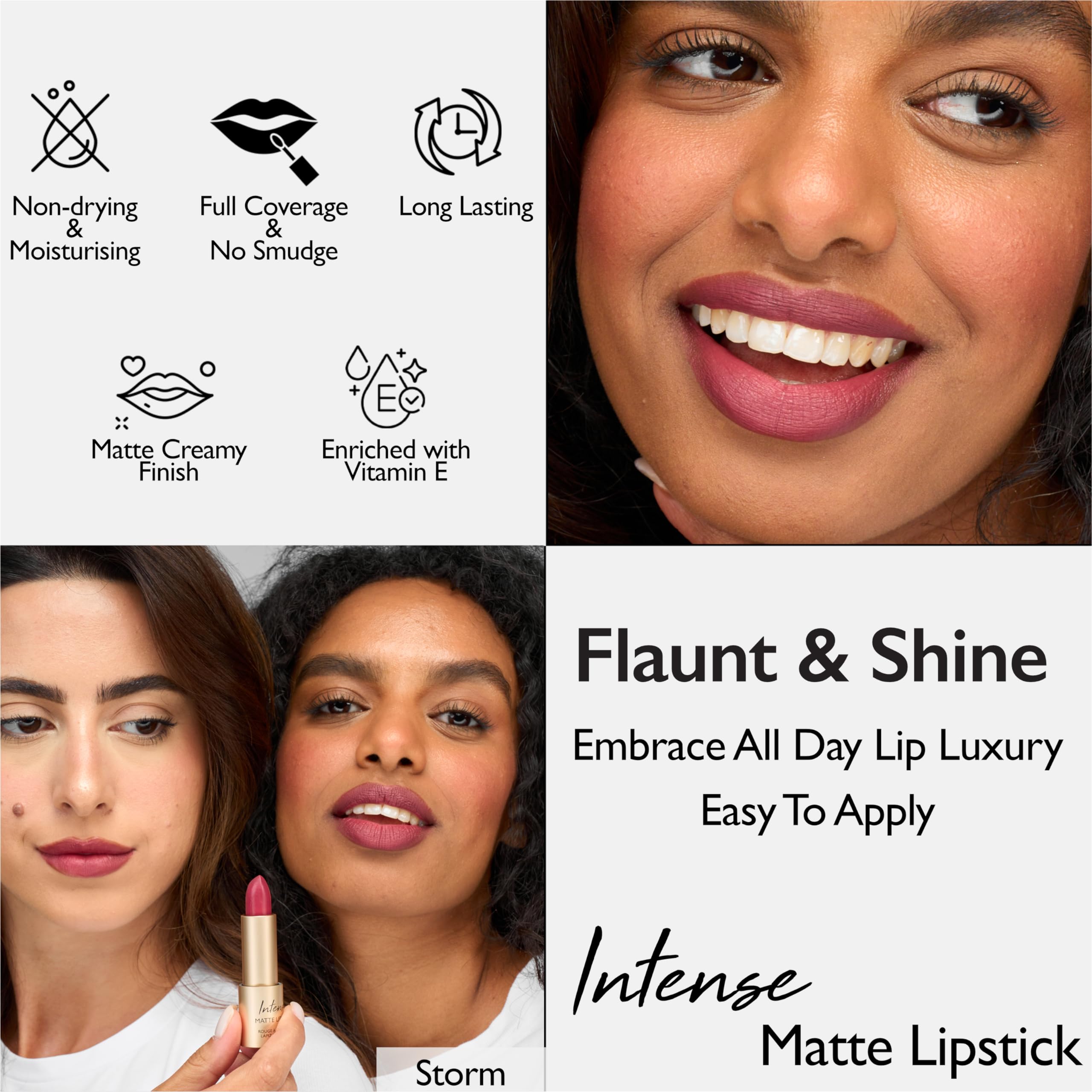 Summit.g Intense Purple Red long lasting lipstick Hydrating Formula Moisturizing Lip Stick with Lasting Pigment for Vibrant Lip Color - Image 3