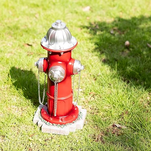 Miniatura 9 de Hidrante de incendio falso para que los perros orinen, poste de orina de hidrante de incendios para perros, decoración de patio trasero de 14.5