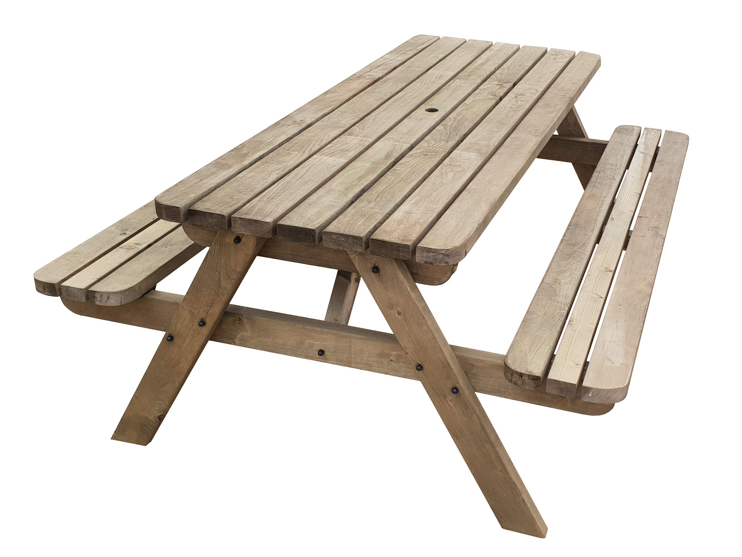 Buy Fortem Rounded Traditional Pub Style Bench Commercial Grade