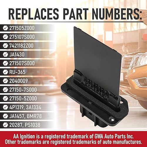 Vista 75 de Kit completo de resistencia de motor de ventilador HVAC con arnés – Reemplaza 15 81773, 89018778, 89019351, 1581773, 15-81773 Compatible con Chevy