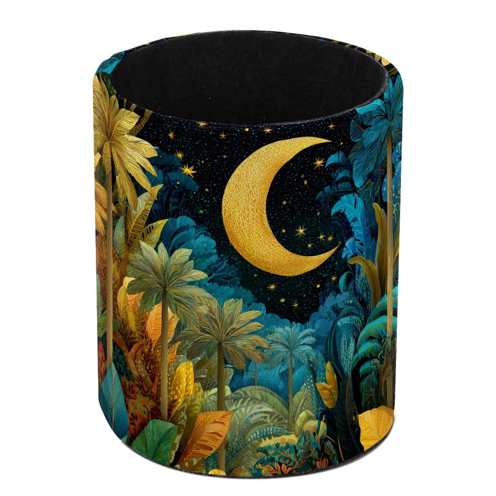 FWJZDSP Moon Pencil Cup Pen Organizer Makeup Brush Holder for Office Home Countertop Desk Accessory Storage