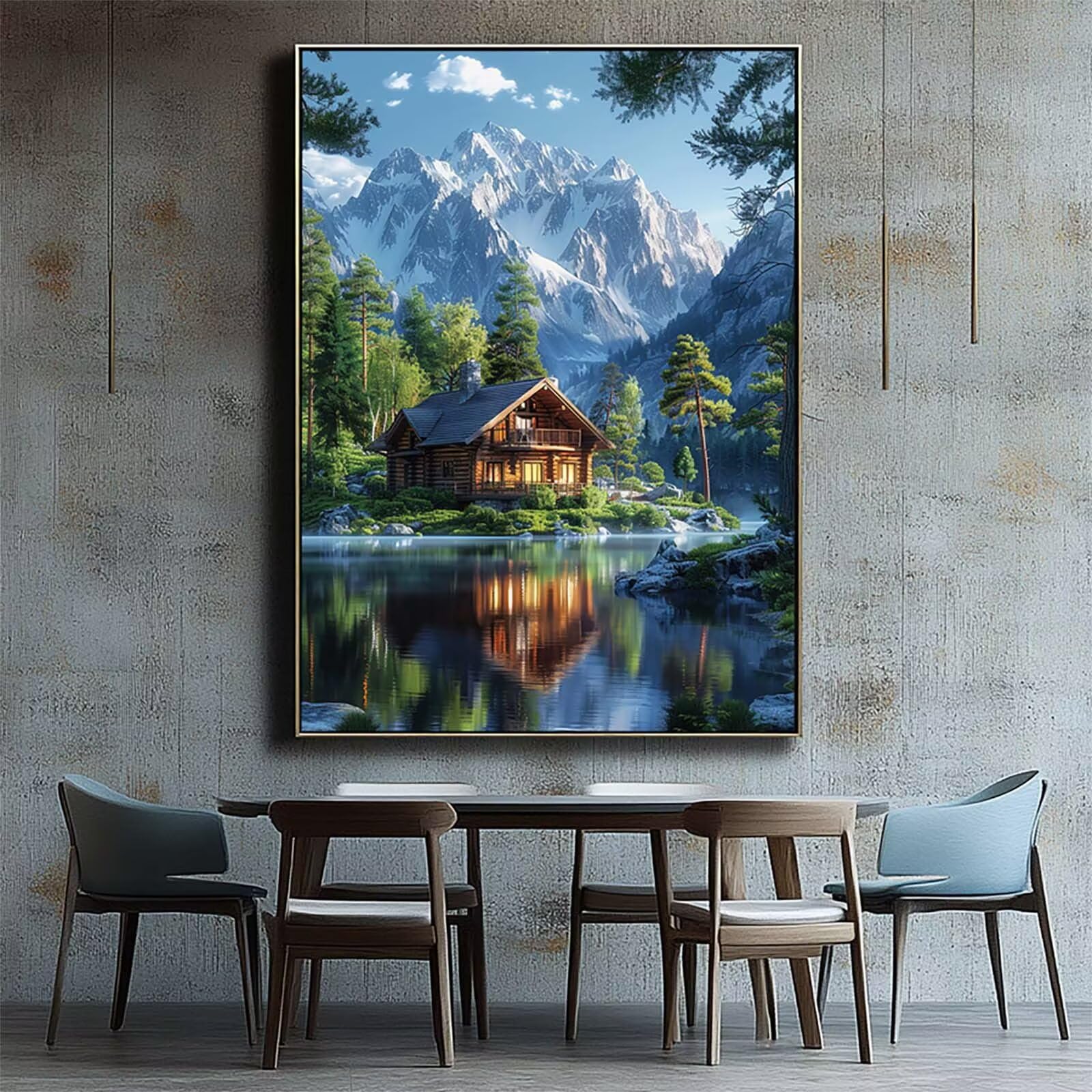 Numery malarskie dla dorosłych drzewo zestaw do aktywności ręcznej dla dorosłych z farbą akrylową pędzlem i płótnem 70 x 95 cm roślina kolorowanka według numerów do dekoracji ścian obraz prezent