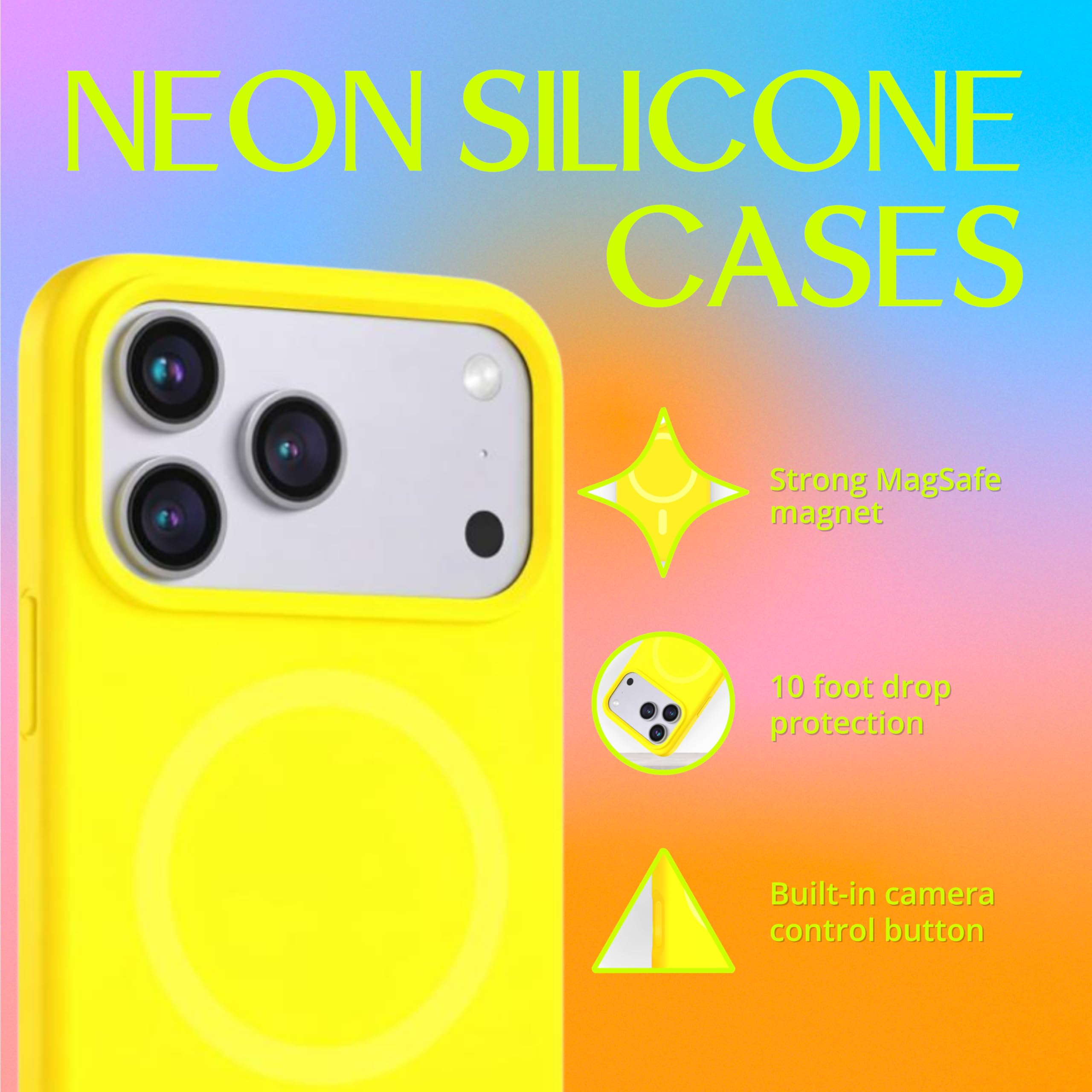 FELONY CASE for Apple iPhone 17 Pro - Neon Yellow MagSafe Case