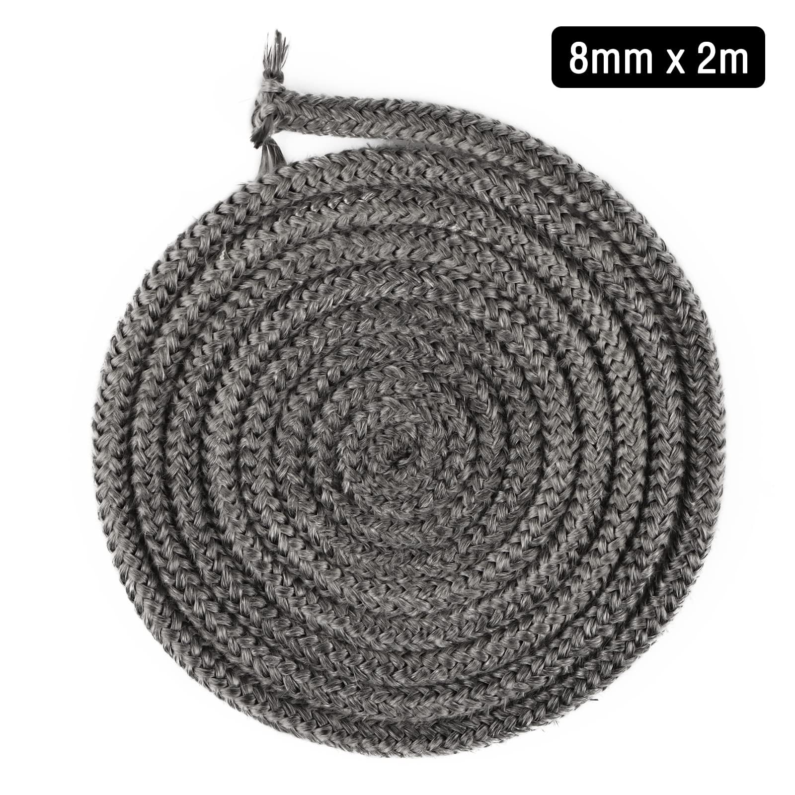 LALAGO 1 stuk 8 mm x 2,5 m afdichting voor houtkachel, afdichtsnoer