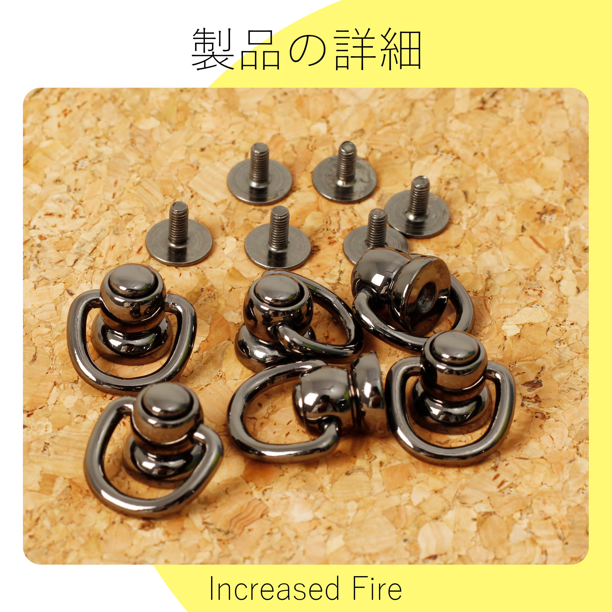 Amazon.co.jp: トチカン ジョイント金具 6個入り レザークラフト