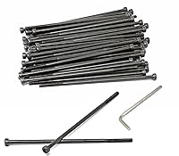 Vista 82 de iexcell Juego de 50 tornillos M4 x 20/25/30/35/40 de acero de aleación de grado 12.9, acabado de óxido negro