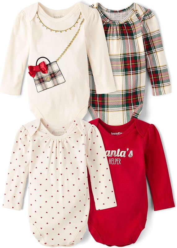 The Children's Place Baby Boys' And Newborn Long Sleeve Bodysuits, Multipacks