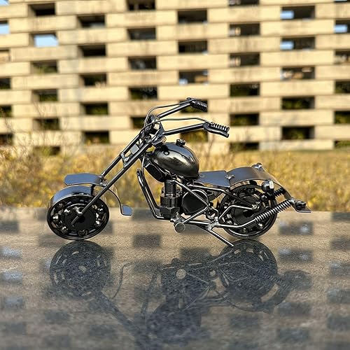 Miniatura 2 de Estatua de metal modelo de motocicleta, estatua de hierro, esculturas de motocicleta, decoración del hogar, decoración de escritorio, regalo