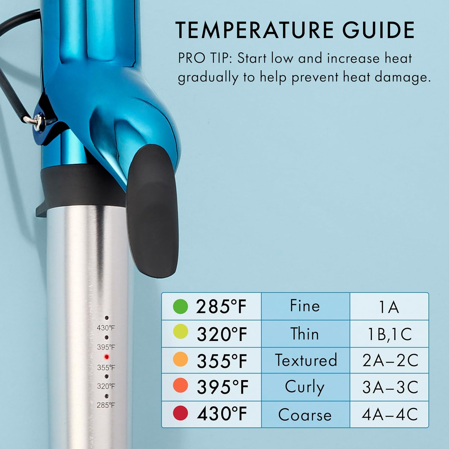 Nano Titanium Professional Curling Iron with Extended Barrel Perfect for Longer Hair - Image 3