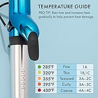 Vista 3 de Nano Titanium Professional Curling Iron with Extended/Long Barrel Perfect for Longer Hair