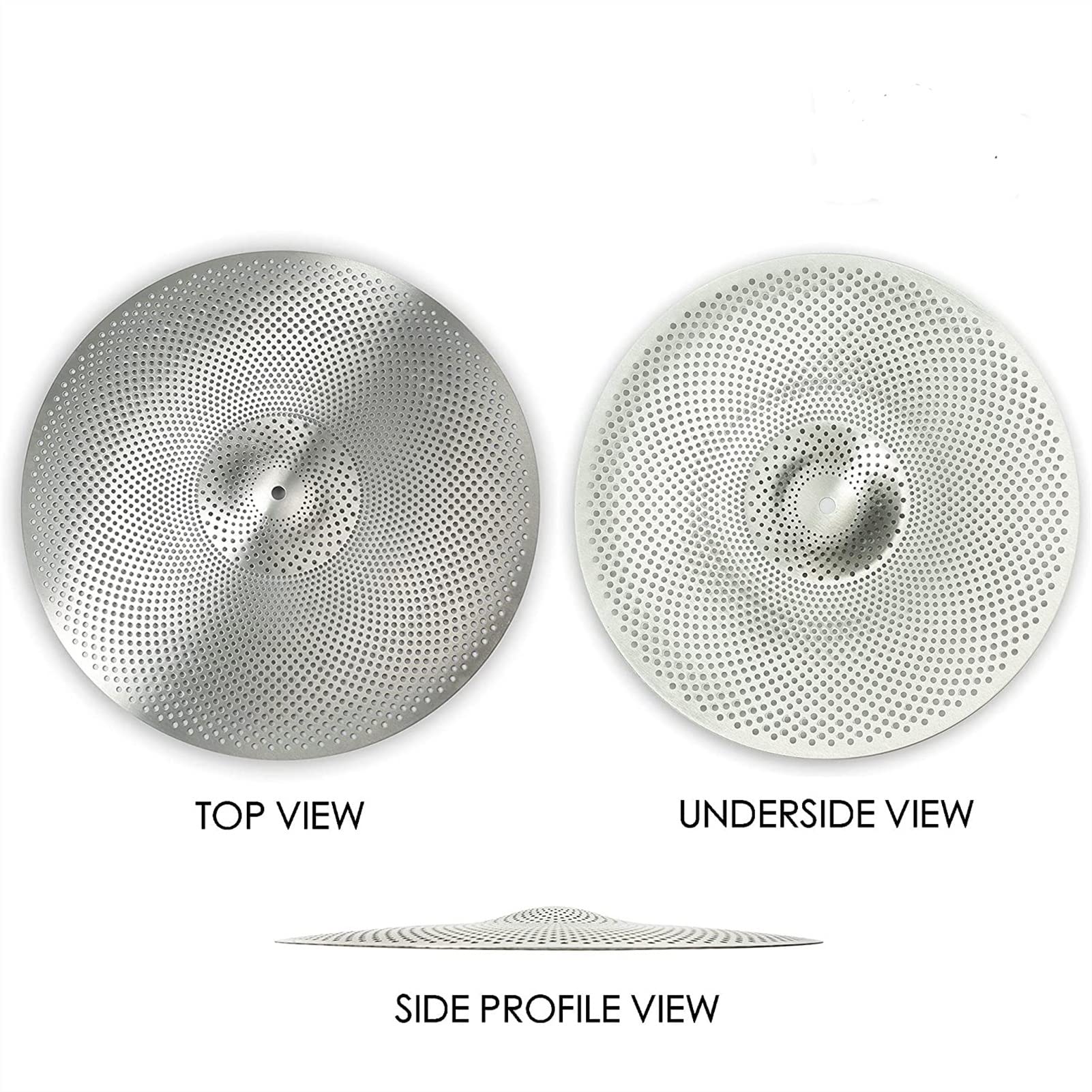 4 Stück Low Volume Mute Becken Beckensatz
