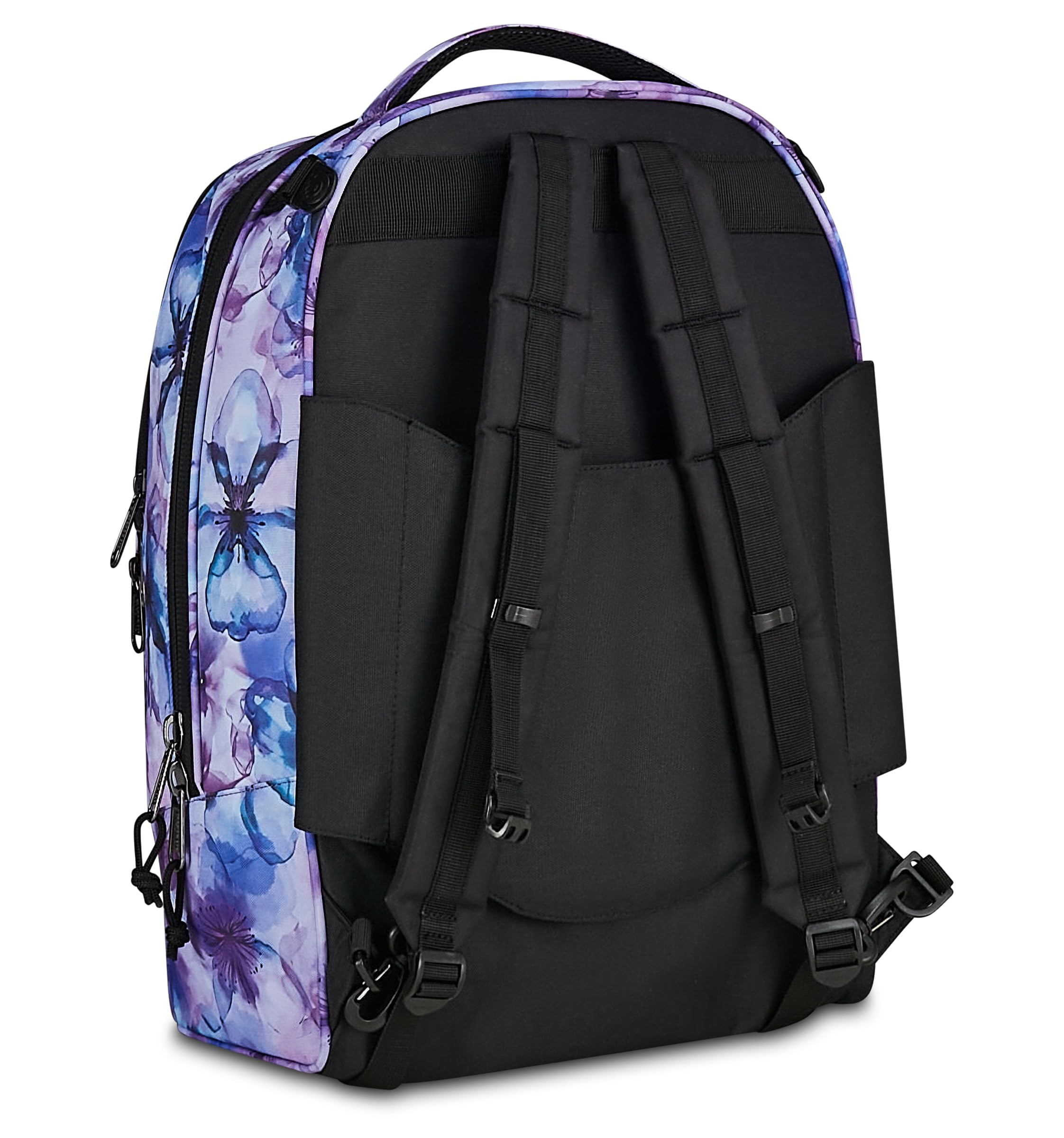 Invicta Trolley Scuola Plug Fantasy, Viola, 34 L, Doppio Scomparto, Cross-over System, Tasca attrezzata, Scomparto porta pc, Tasca portaborraccia, Scuola media e superiore, Ragazza