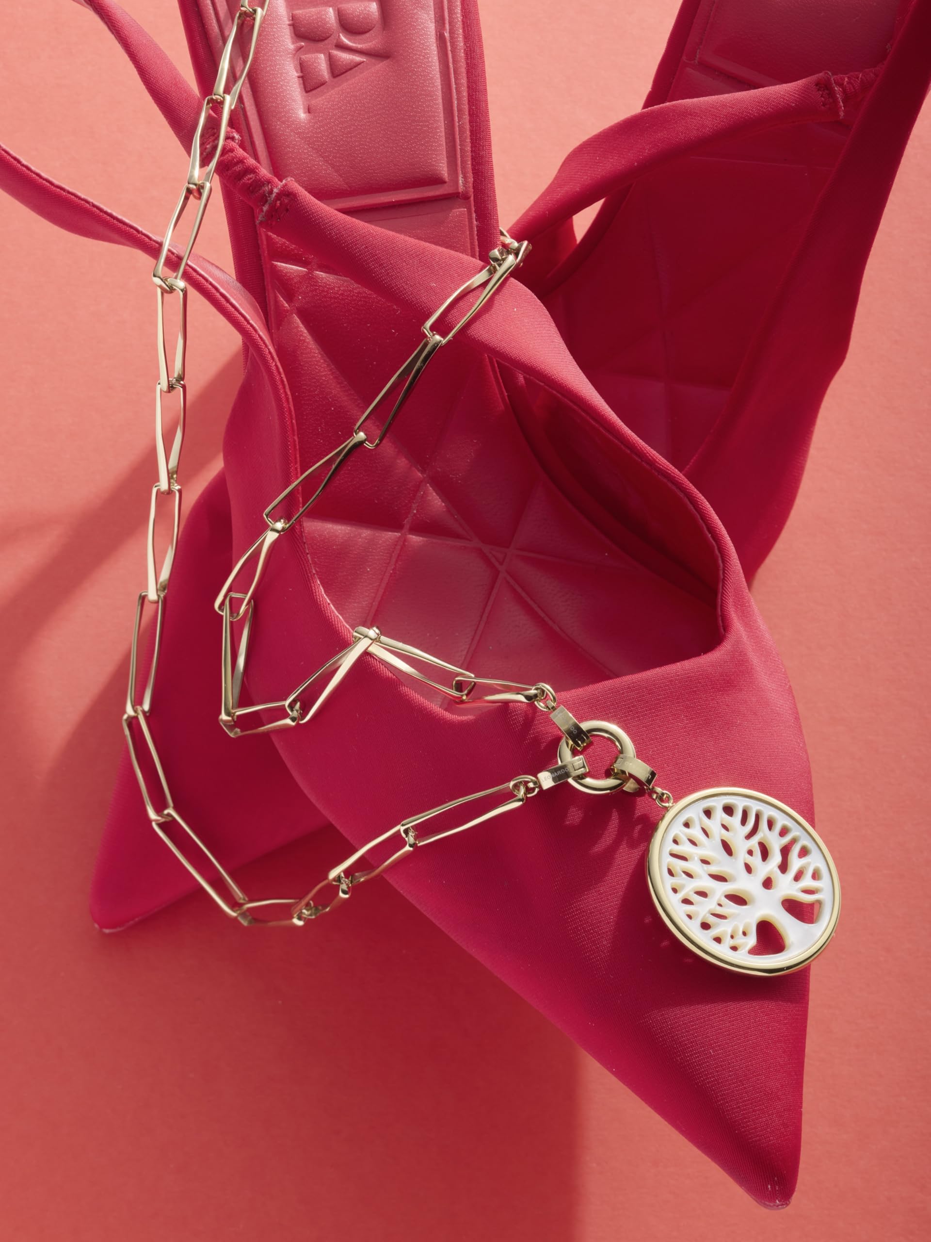 JEWELS BY LEONARDO Halskette Consenza, lange Kette aus goldfarbenem Edelstahl, in sich gedrehte Kettenglieder, 70-71,3 cm Länge, Schmuck Geschenk, 024443