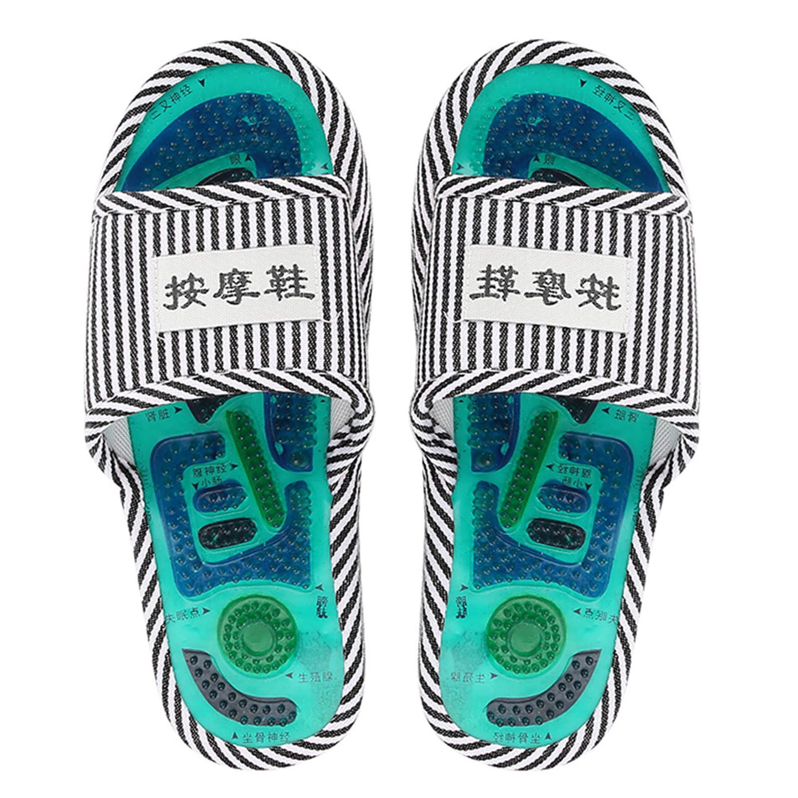 Acupoint Magnetic Therapy Shoes, Reflexology Foot Massager Tools, Acupressure Massage Slippers Sandals Mat Massage Slippers Healthy Feet Care Massager Shoes for Men Women