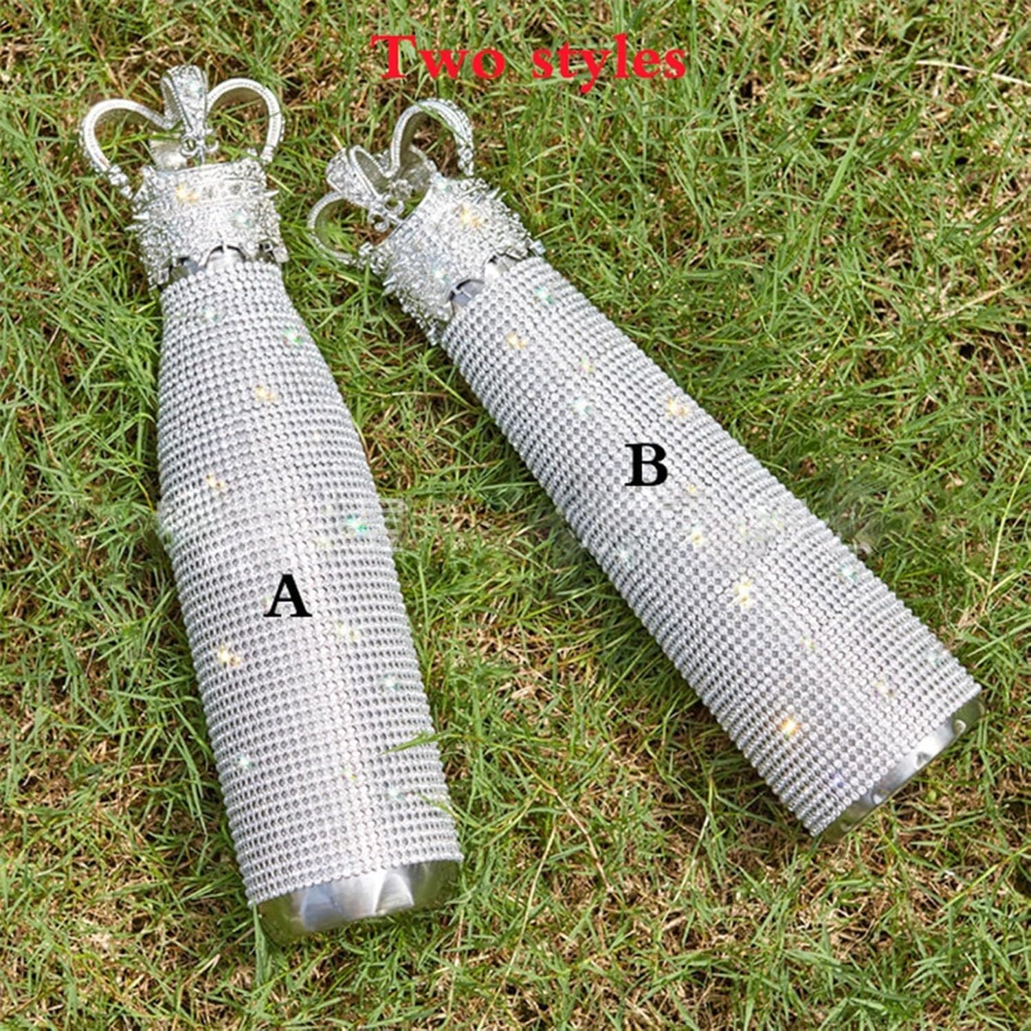 Diamentowa termos, butelka termiczna, kubek termiczny Kubek podróżny Bling Rhinestone Shinning Butelka na wodę Diamentowa kolba ze stali nierdzewnej Butelka próżniowa do domu Boże Narodzenie Walentynk