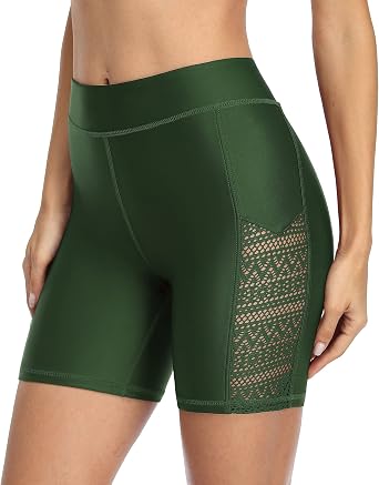High Waisted Tankini Swimwear Shorts 