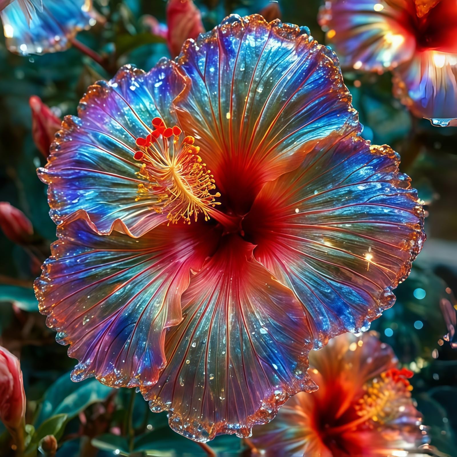 Rare Hibiscus, Surprisingly Growing, Hardy Perennial, Suitable for Spring and Autumn, Garden Viewing, No Watering Required111-4 Rhizome-G โ image 1