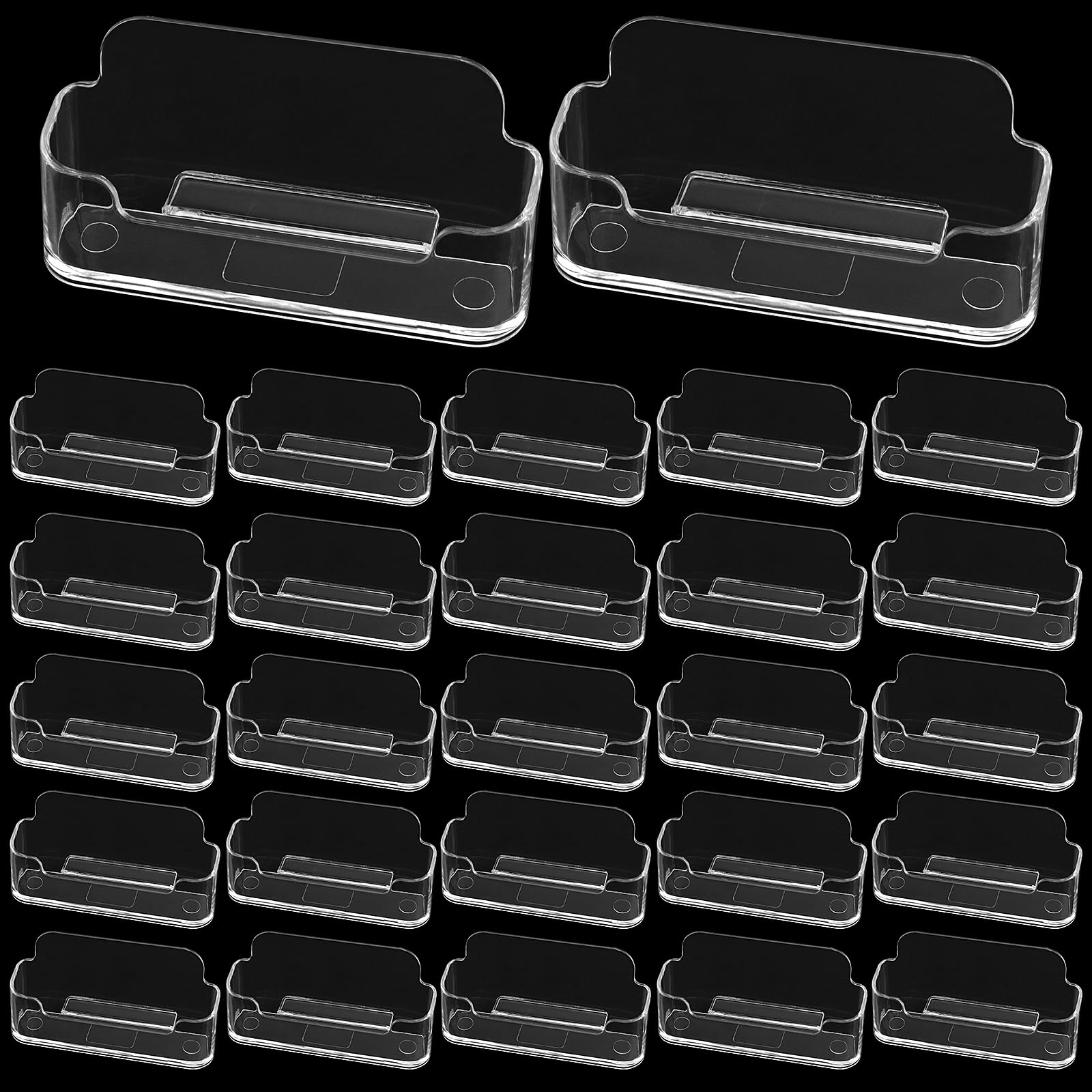 Porte-cartes de visite transparent pour ranger 30 à 50 cartes sur comptoir