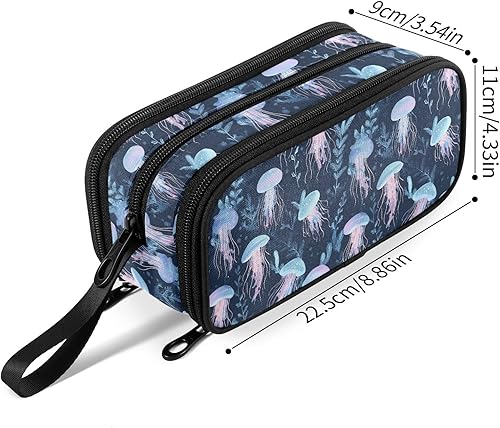 Miniatura 2 de Fustylead Estuche transparente de gran capacidad para lápices, bolsa de maquillaje multiusos, bolsa organizadora de almacenamiento para oficina