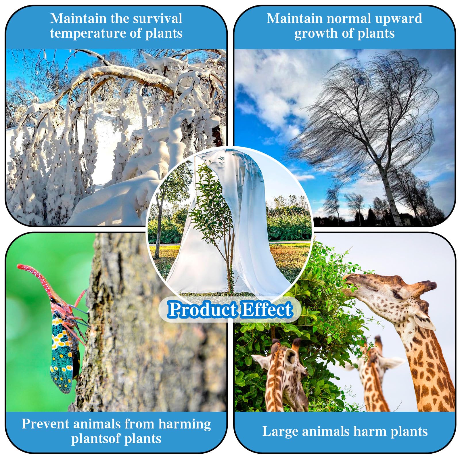 Housses de protection contre le gel, couvertures de gel pour plantes