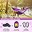 SZHLUX Camping Hammock Double & Single Portable Hammocks with 2 Tree Straps and Attached Carry Bag,Great for Outdoor,Indoor,Beach,Camping,Purple & Pink, Medium