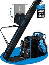 STYNGARD Ski Bag Set Ski Bag [140 cm to 200 cm] and Ski Boot Bag with Helmet Compartment [40 L] - Ski Bag and Boot Bag with Ventilation Grille Model Vancouver