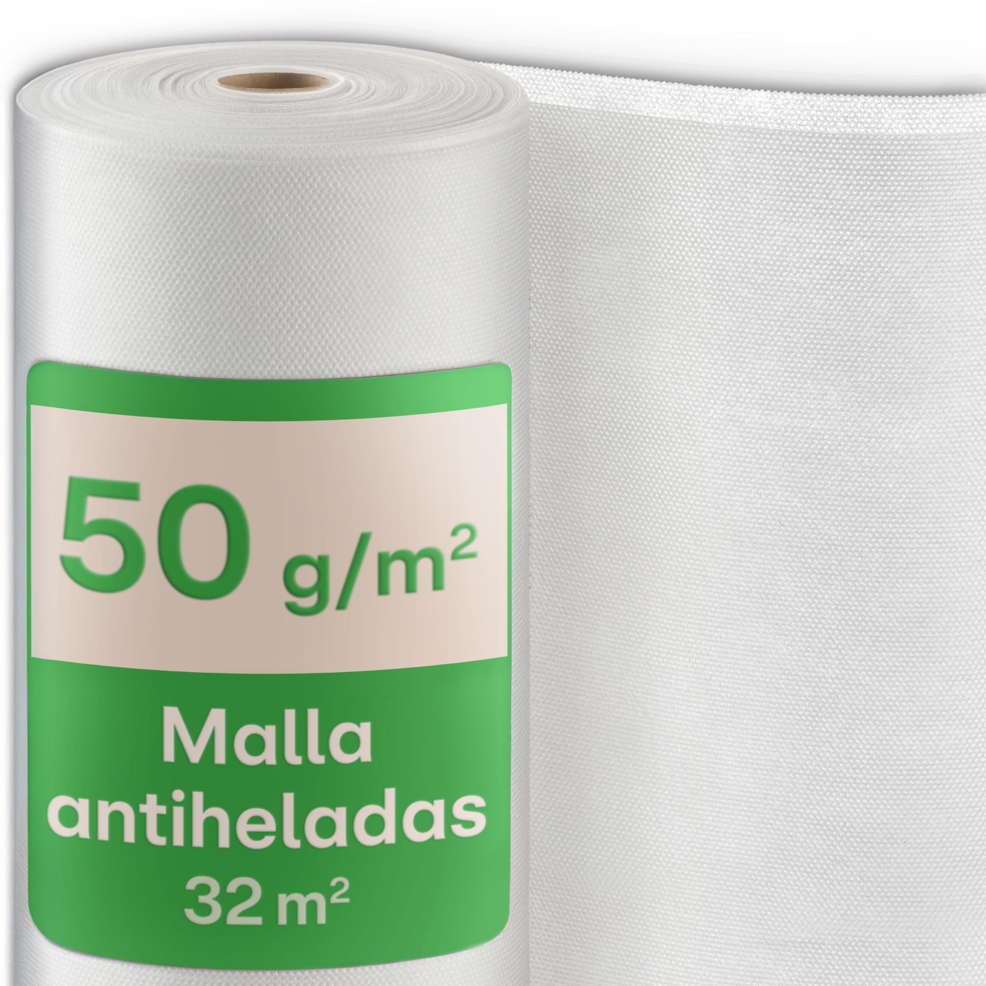 Praknu Manta de Malla Termica Antiheladas para Plantas en Rollo 50 g/m² – 20 m × 1,6 m – Resistente y Transpirable – Resiste a La Exposición UV