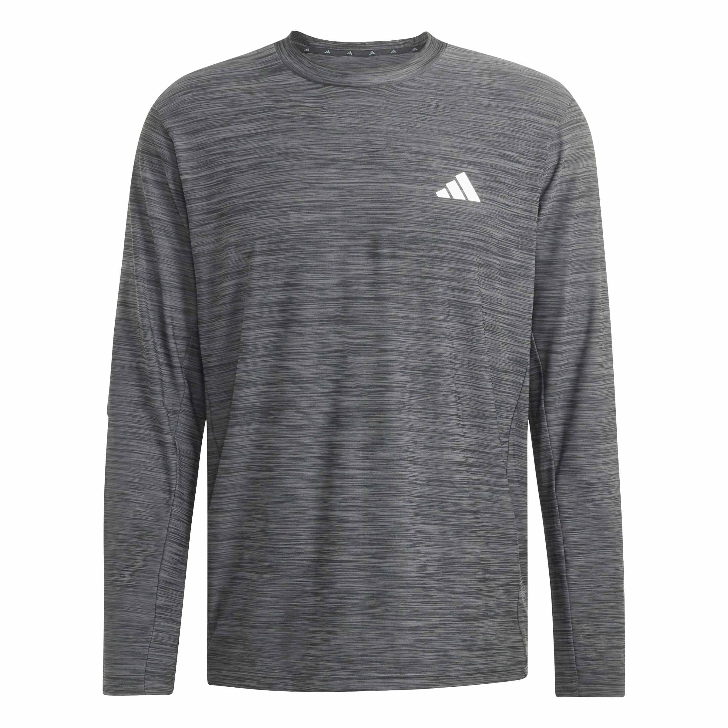 adidas Men's Workout Essentials Flex Longsleeve Shirt, Black Melange, M