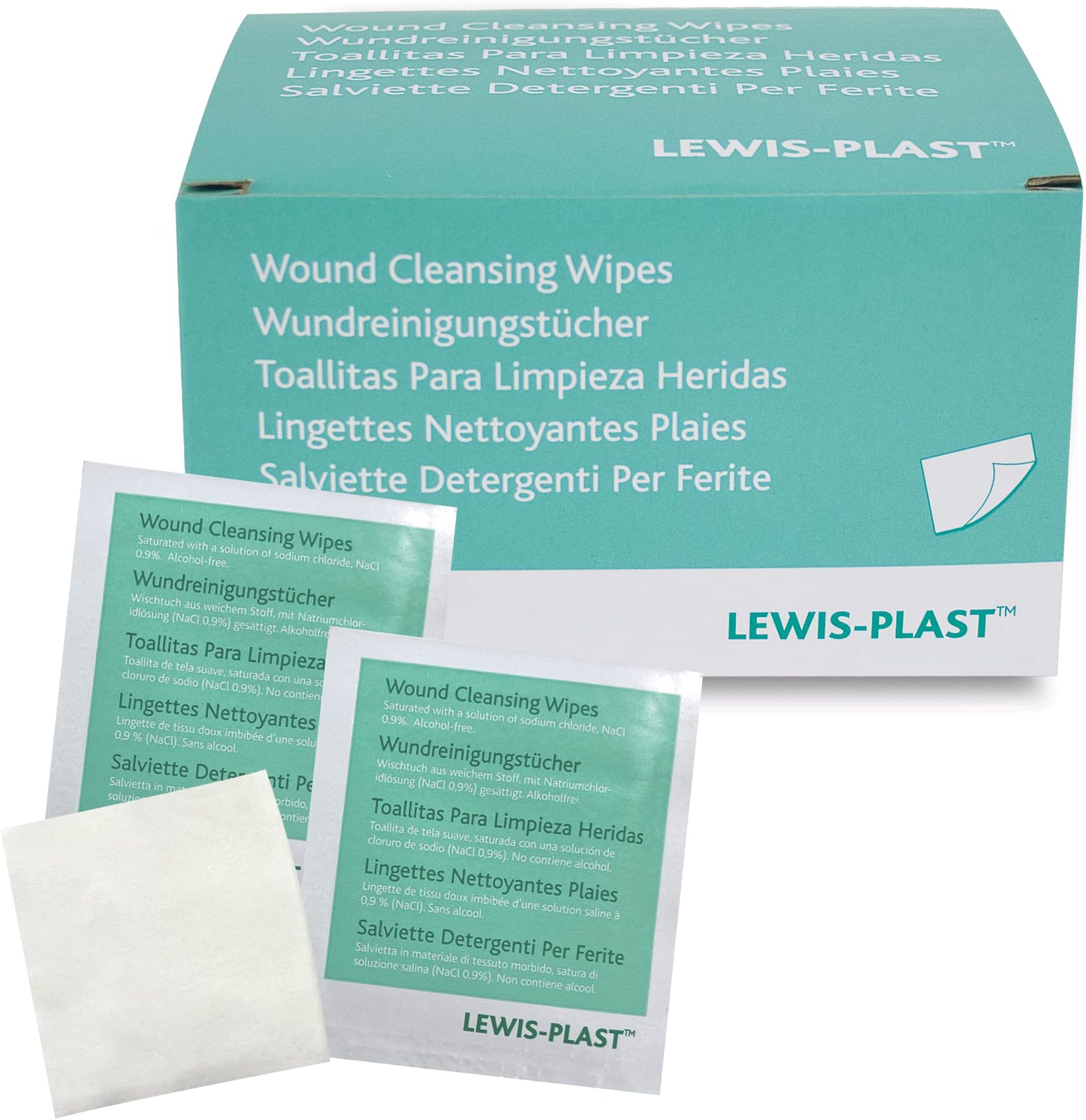 20 x QUALICARE FIRST AID STERILE SALINE ALCOHOL FREE SKIN SAFE WOUND