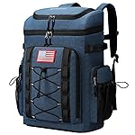 Maelstrom Backpack Cooler,Soft Lightweight Leakproof Cooler Backpack,50 Can Insulated Cooler Bag,Keeps 50 Cans Hot/Cold for Up to 16 Hours,Waterproof Lunch Backpack for Men Women-Blue