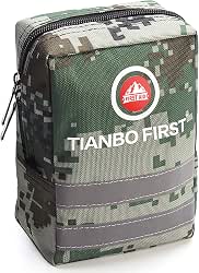 120 Pieces First Aid Kit, Tactical Trauma Kit Reflective Stripe,