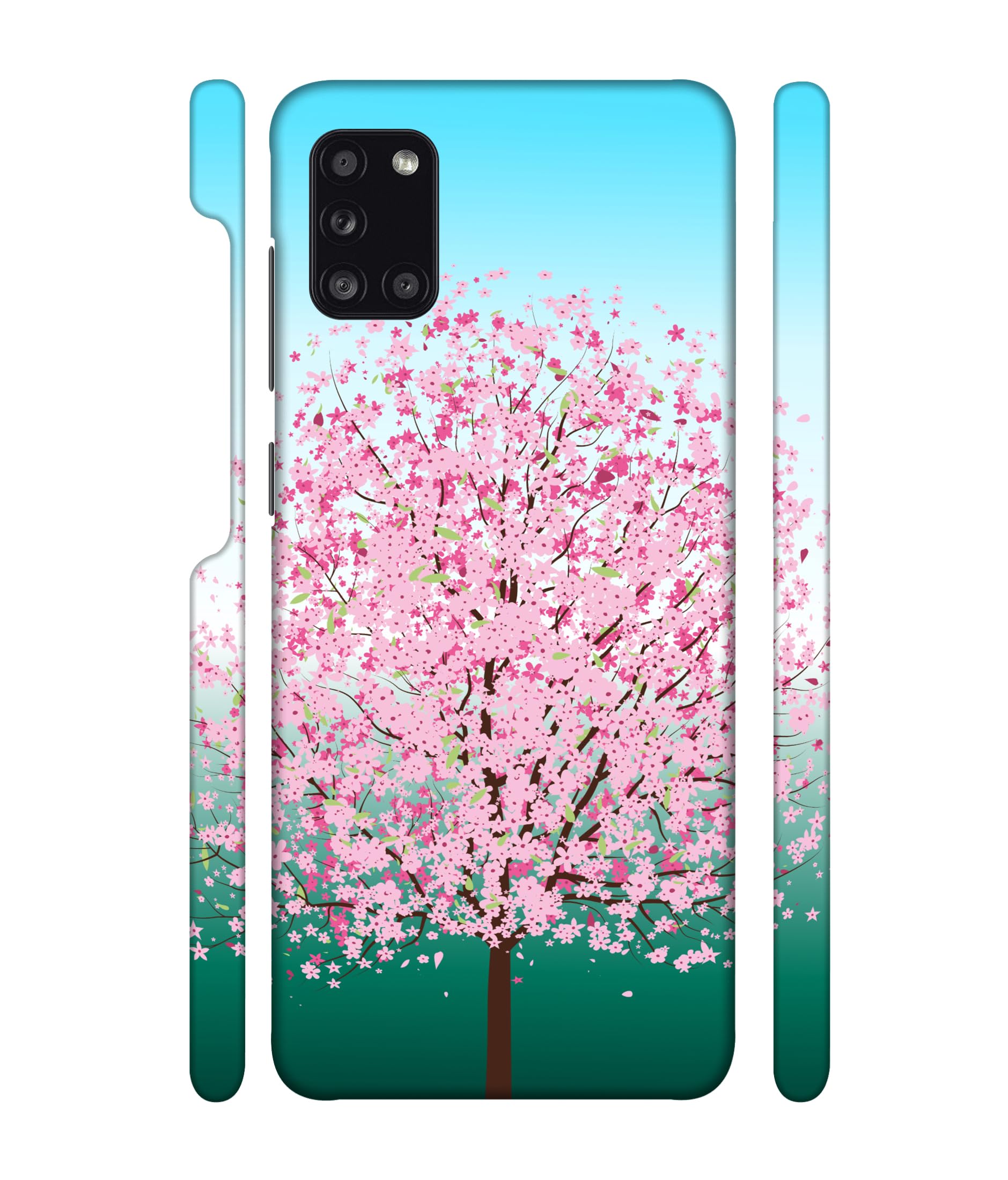 TRUEMAGNET Premium ''Flowers Tree'' Printed Hard Mobile Back Cover & Case for Samsung Galaxy A31, Designer & Attractive Case for Your Smartphone