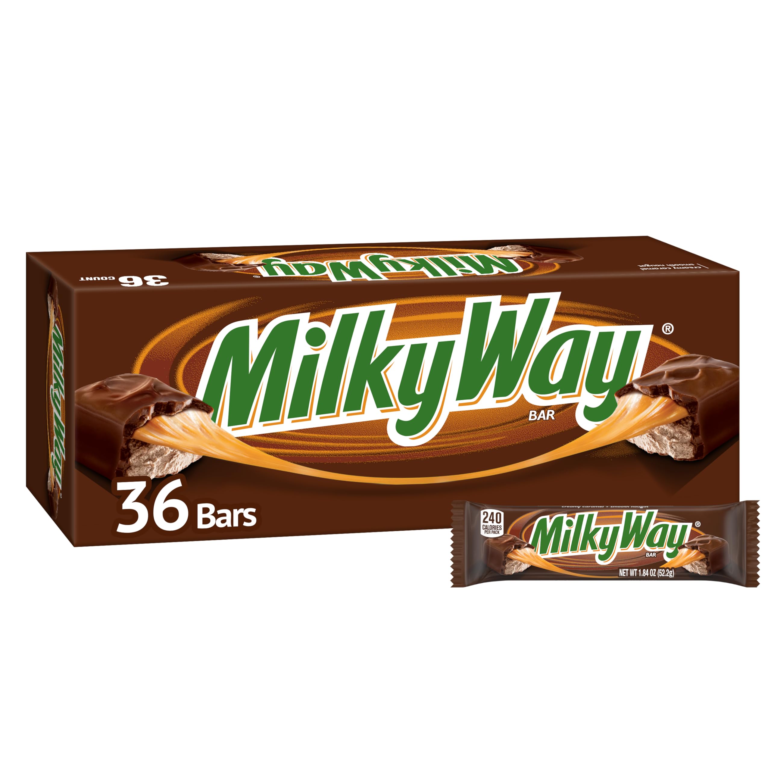 Milky WAY mleczko czekoladowe Singles Size Candy Bars 36 odliczane pudełko
