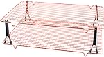 Nordic Ware 43343 Cuisson antiadhésive sans danger au four & Grille de refroidissement (1/2 feuille), une taille, acier , Four antiadhésif de protection et de refroidissement demi-plaque