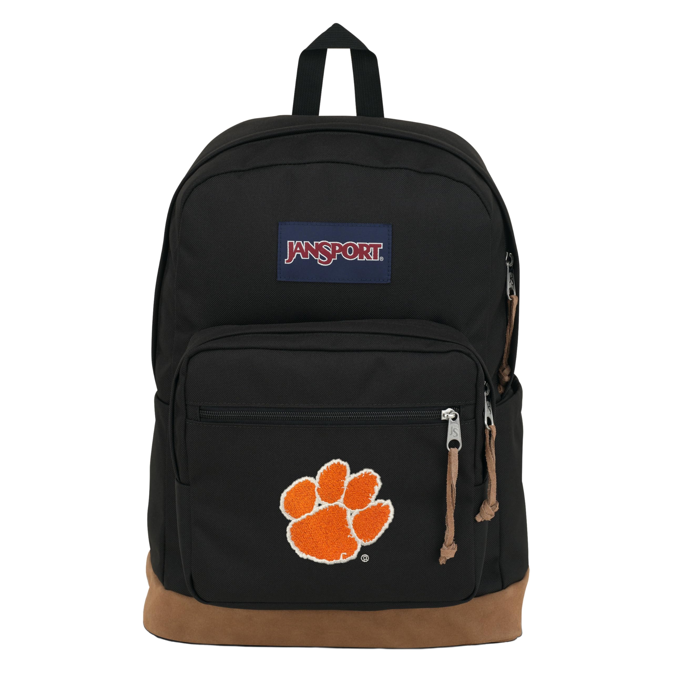 JanSport NCAA Officially Licensed Backpack, Clemson Tigers, Right Pack with Padded 15-Inch Laptop Sleeve, Spacious Computer Bag, Durable Daypack with Bottle Pocket &amp; Haul Handle, Black