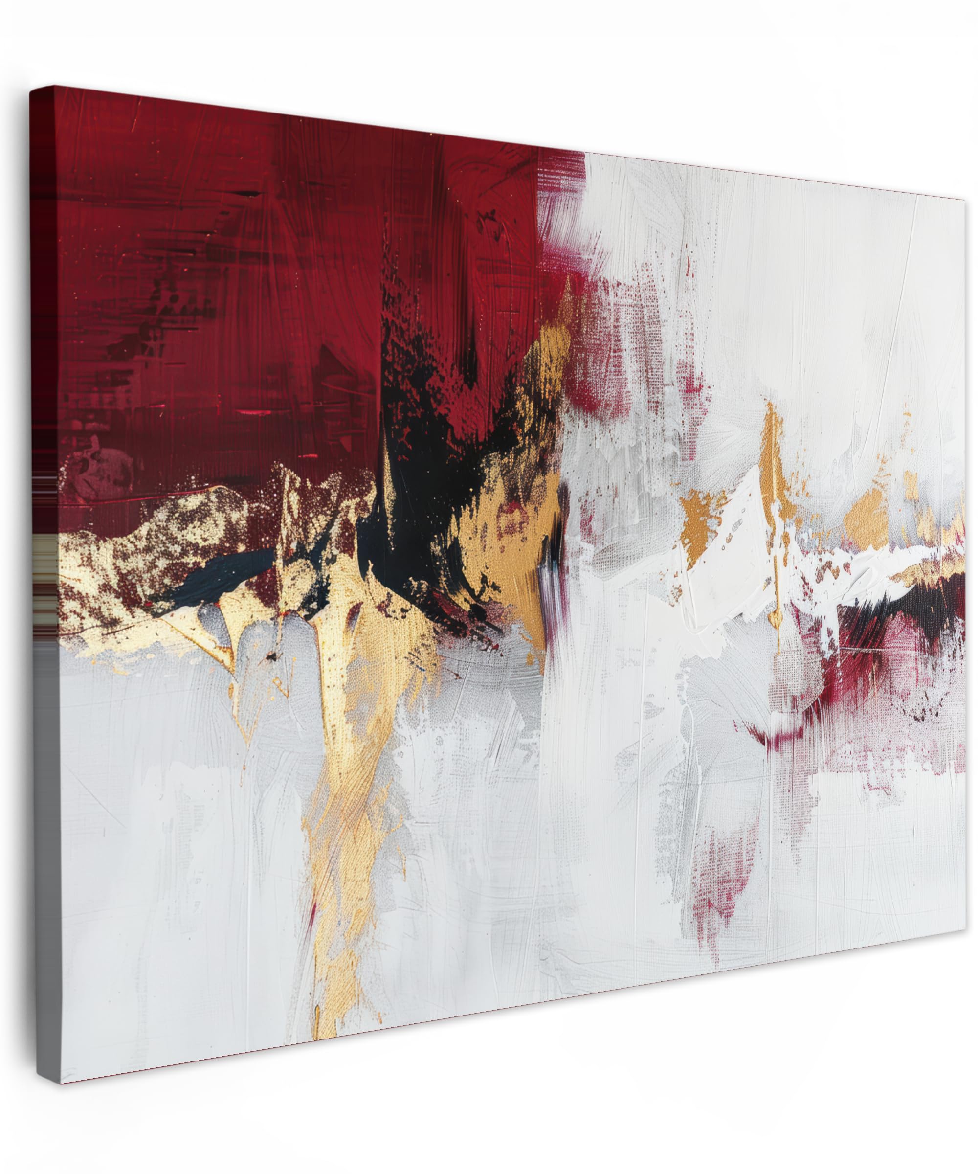 MuchoWow© Cuadros Decoracion Salon Modernos 80x60 cm para Dormitorios Cuadro Decorativos de Salon Lienzos Decorativo Pared Decoracion Dormitorio Matrimonio Arte - Oro - Moderno - Abstracto