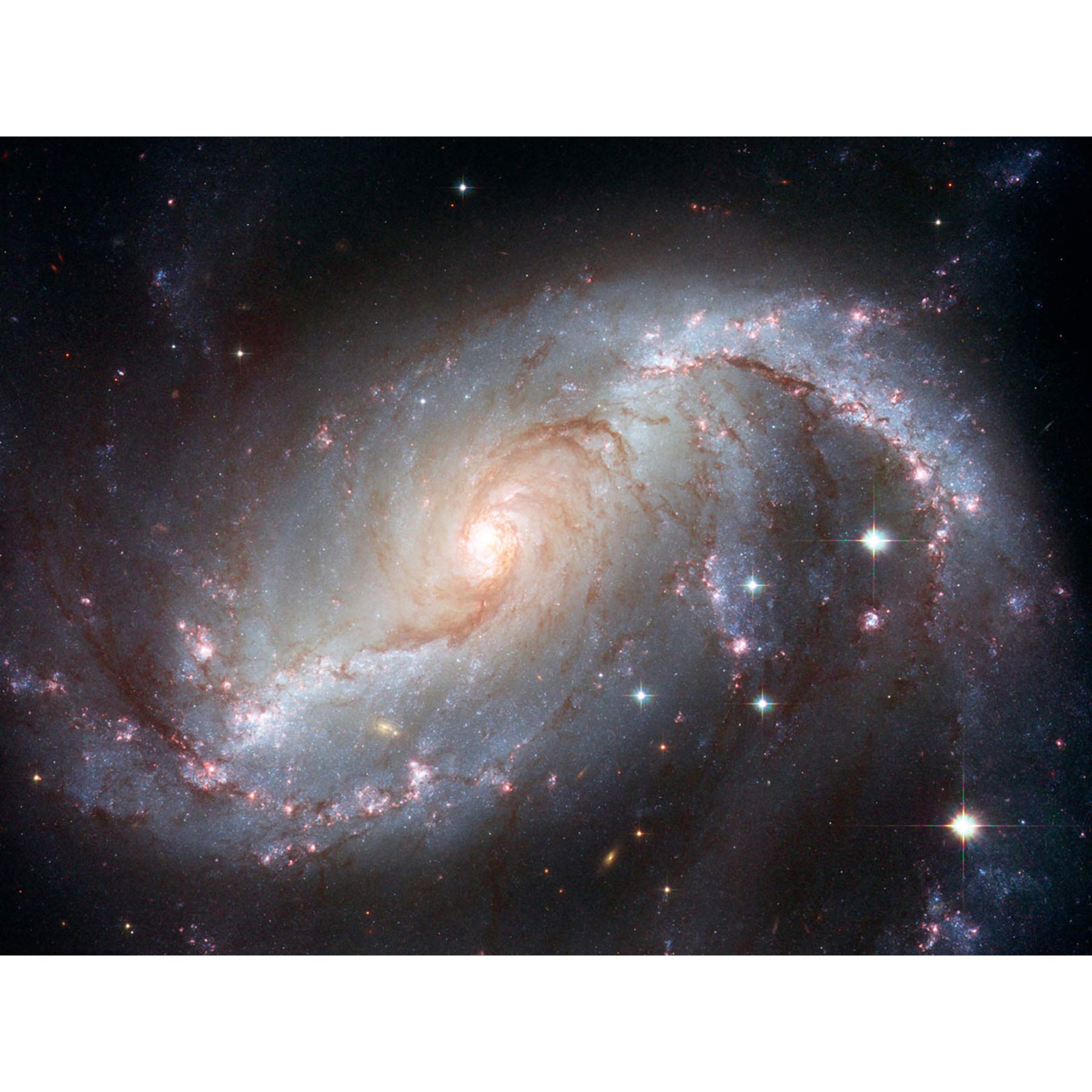 Wee Blue Coo Space Stars Galaxy Spiral Universe Hubble Cosmos Large Art Print Poster Wall Decor 18x24 inch